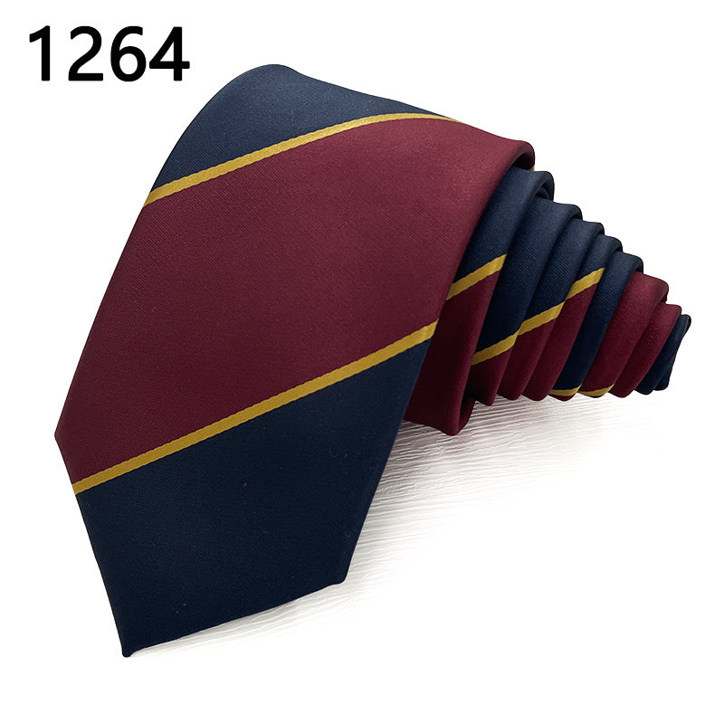 Classic Striped Polyester Tie