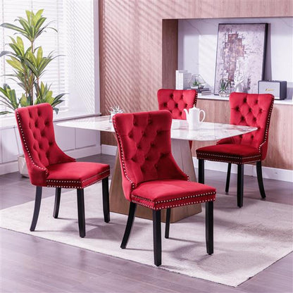 Classic velvet dining chair