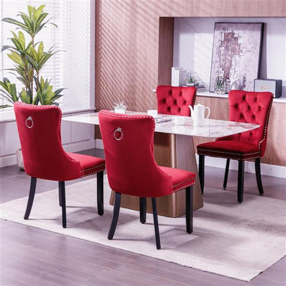 Classic velvet dining chair