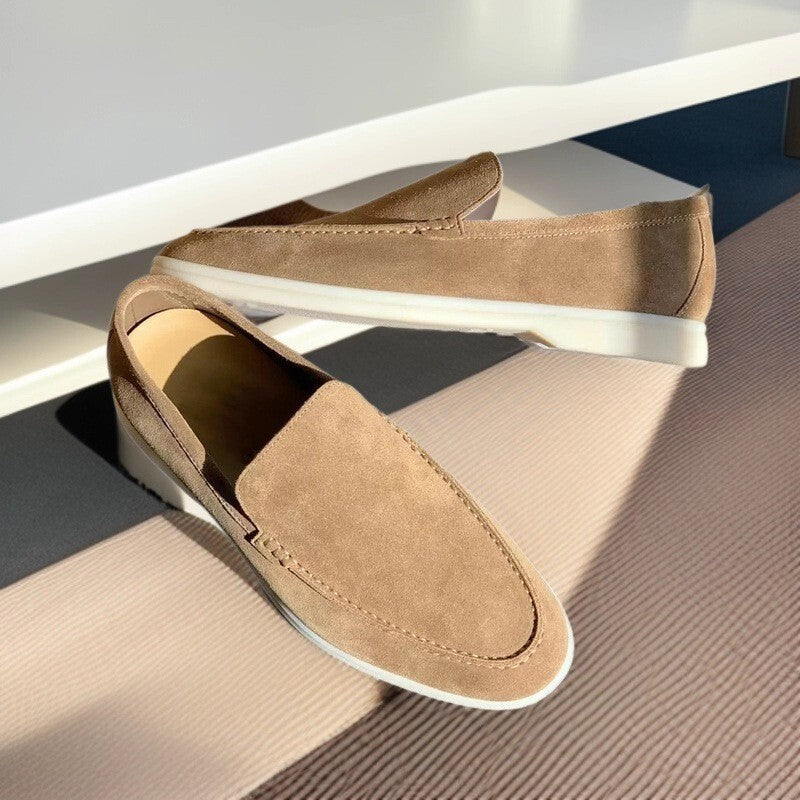 Classic Vintage Mens Loafers Flat Casual Shoes