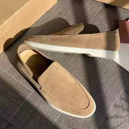 Classic Vintage Mens Loafers Flat Casual Shoes