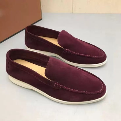 Classic Vintage Mens Loafers Flat Casual Shoes