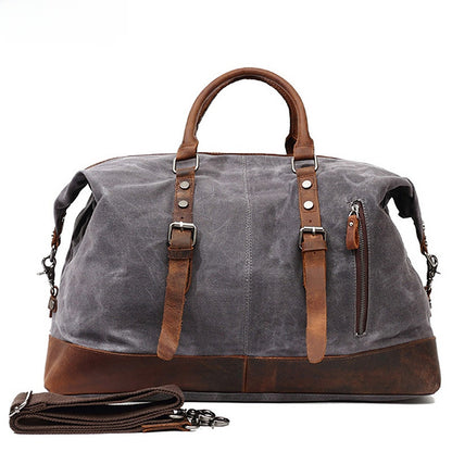 Classic Waxed Canvas Travel Shoulder Bag