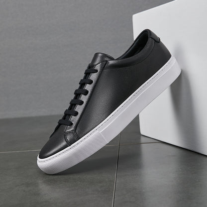 Classic White Leather Casual Sneakers