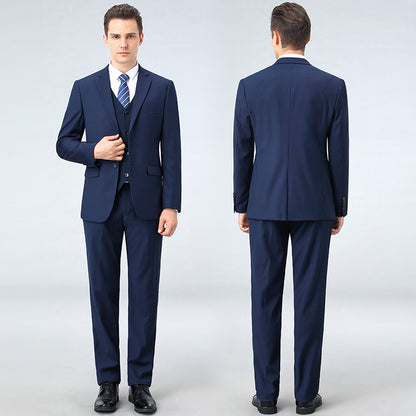 Classic Wool Blend Mens Three Piece Suit