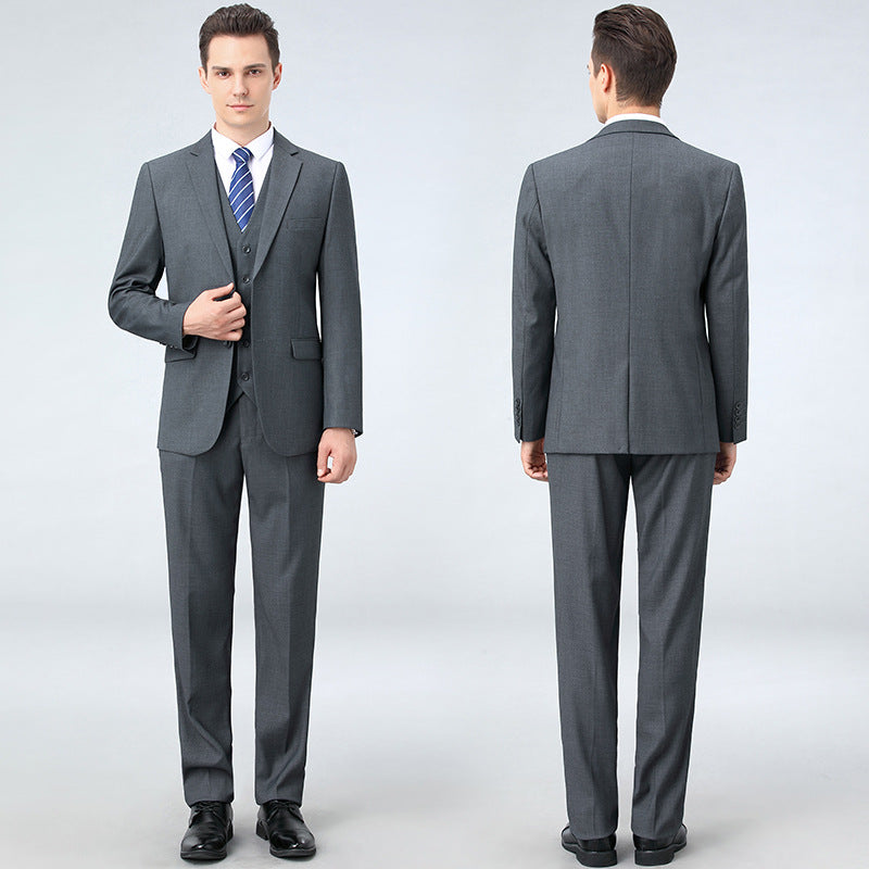 Classic Wool Blend Mens Three Piece Suit