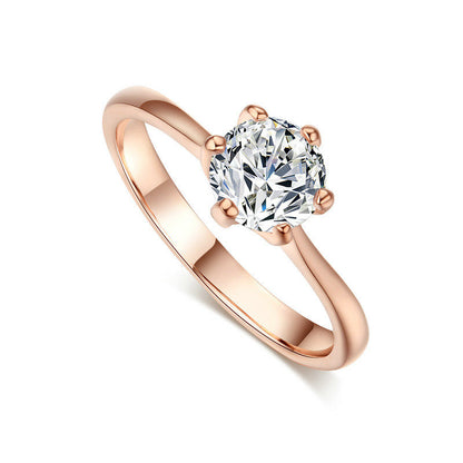Classic Zircon Women's Ring