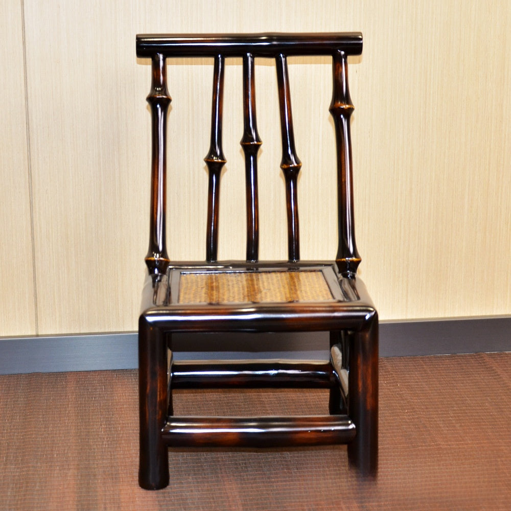Classical Bamboo Stool with Backrest
