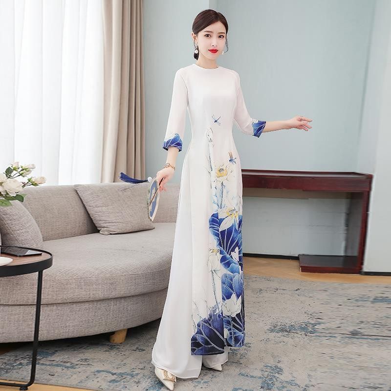 Classical Chinese-style dress and skirt set