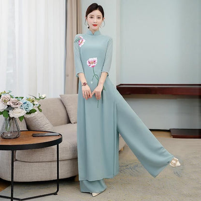 Classical Chinese-style dress and skirt set