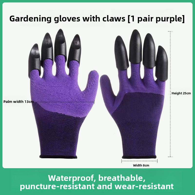 Claw Gardening Gloves with Latex Coating