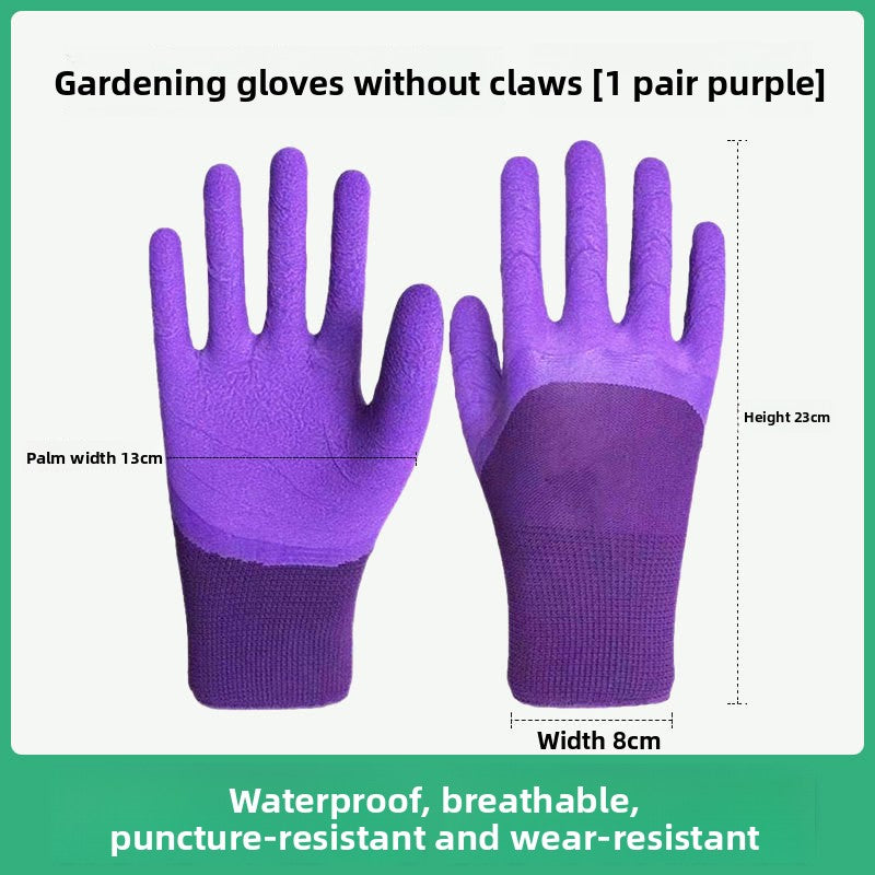 Claw Gardening Gloves with Latex Coating