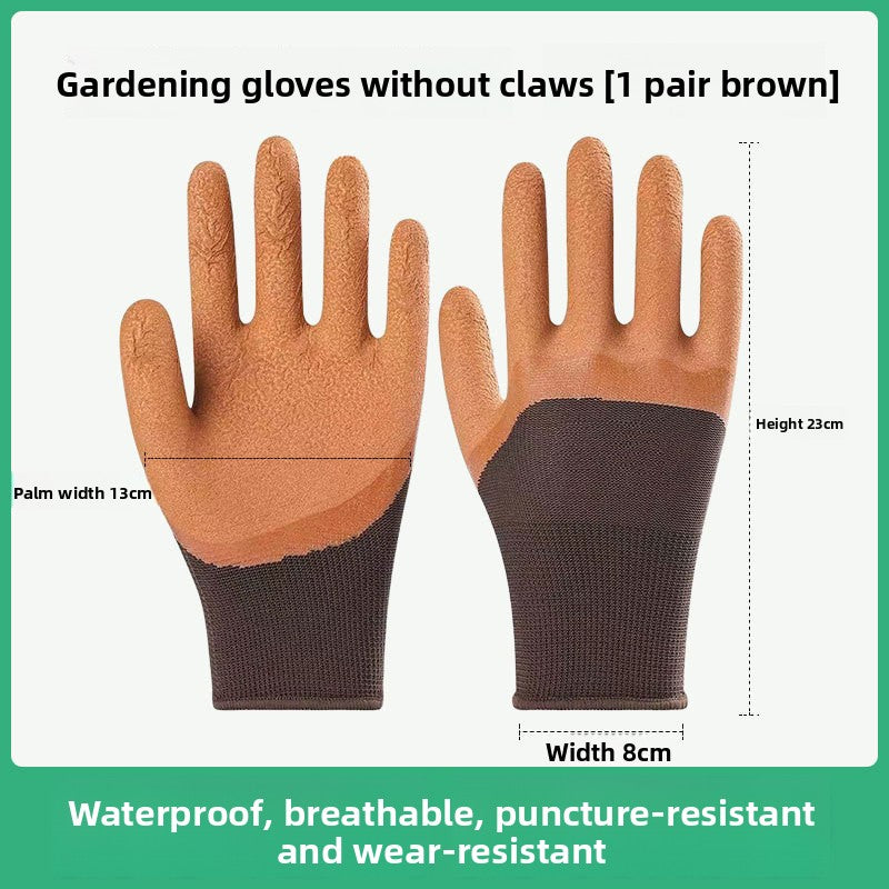 Claw Gardening Gloves with Latex Coating