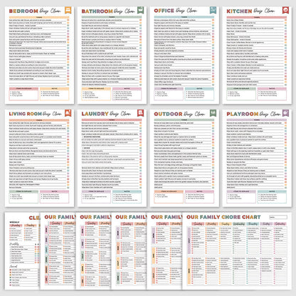 Cleaning Schedule Book