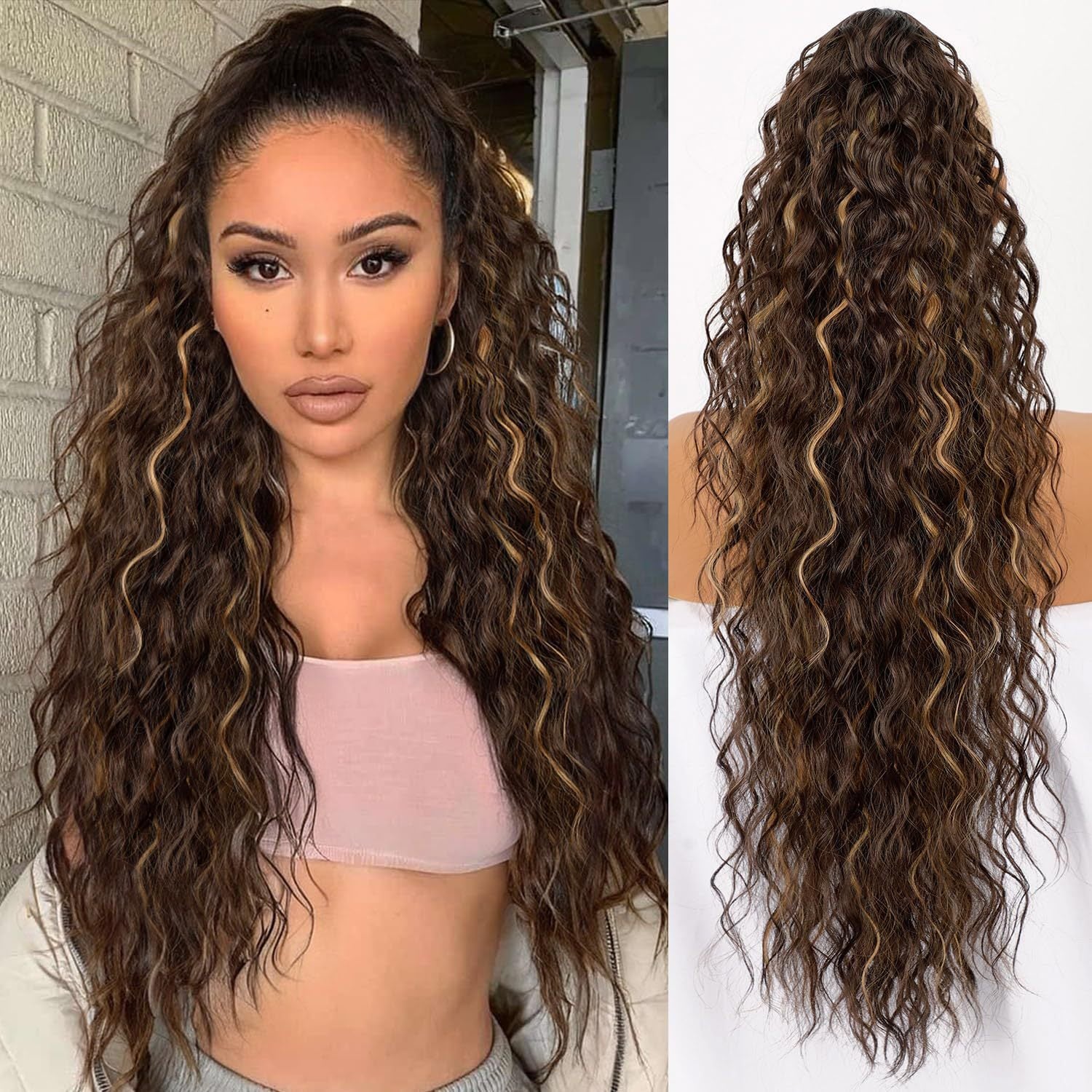 Clip In Synthetic Ponytail Hair Extension