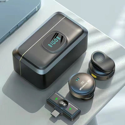 Clip-on 2-in-1 Wireless Live Streaming Microphone