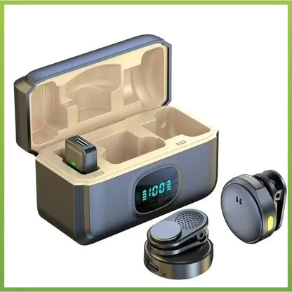 Clip-on 2-in-1 Wireless Live Streaming Microphone