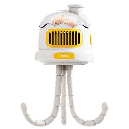Clip-On Bladeless Stroller Fan with Rechargeable Battery