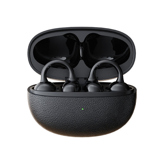 Clip-On Bone Conduction Bluetooth Earphones with Digital Display