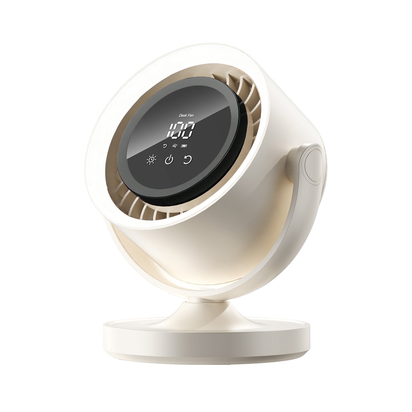 Clip-On Desktop USB Charging Fan with Night Light