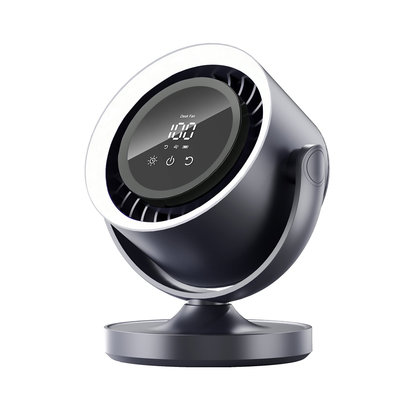 Clip-On Desktop USB Charging Fan with Night Light