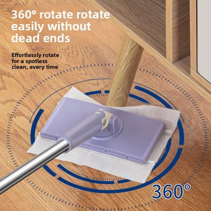 Clip-On Microfiber Cleaning Mop for Bathroom and Floor