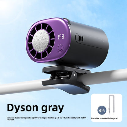 Clip-on mini fan umbrella