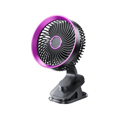 Clip-On Rechargeable Desk Fan with Adjustable Speed