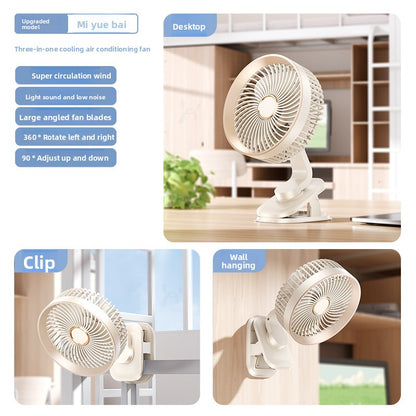 Clip-On Rechargeable Desk Fan with Adjustable Speed