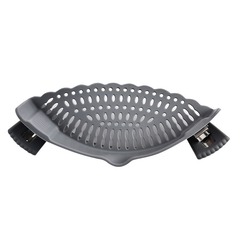Clip-on Silicone Pot Drainer Filter