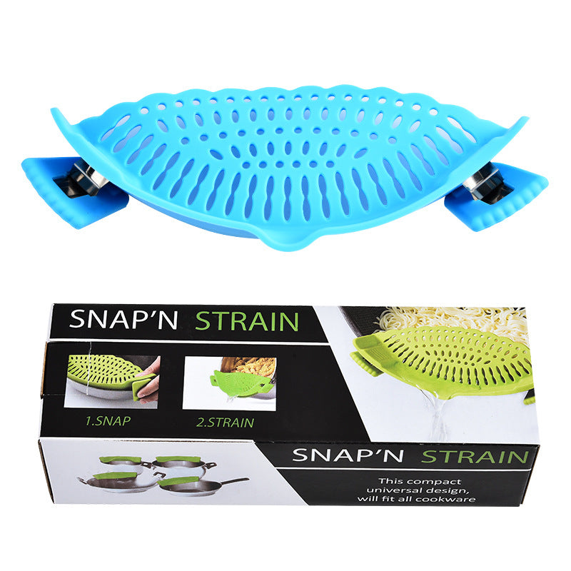 Clip-on Silicone Pot Drainer Filter