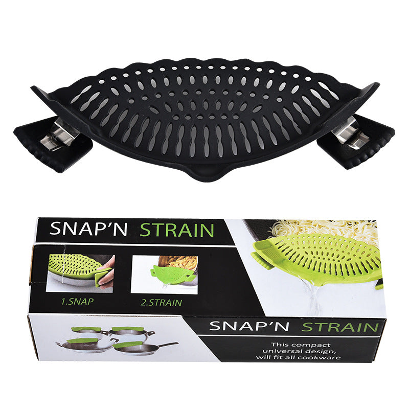 Clip-on Silicone Pot Drainer Filter