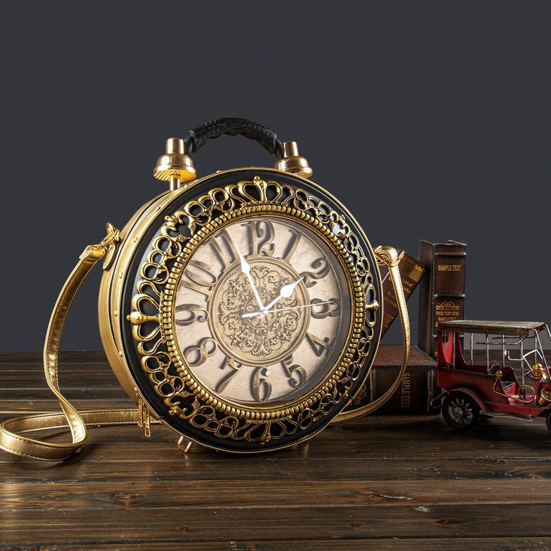 Clock Watch Bag