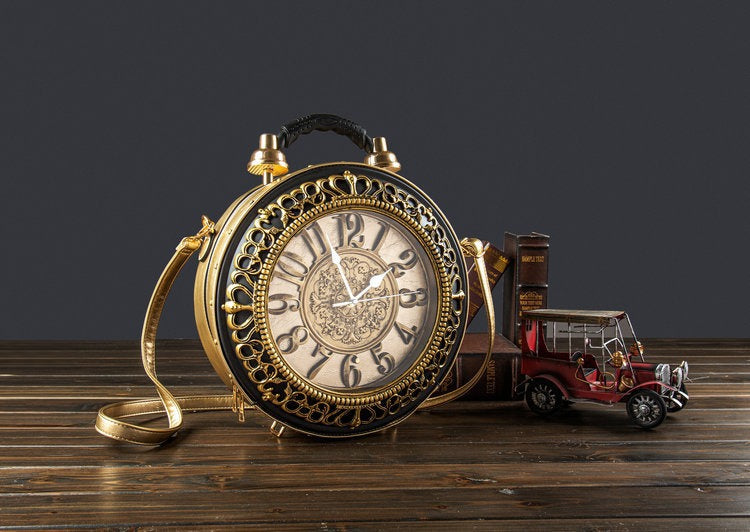 Clock Watch Bag