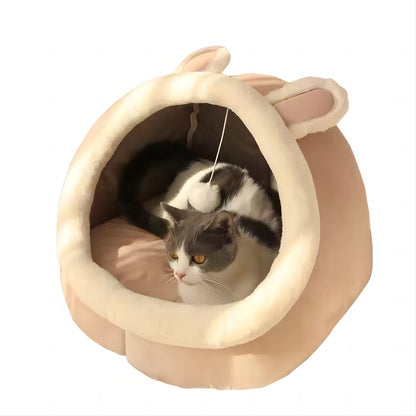 Closed cat bed