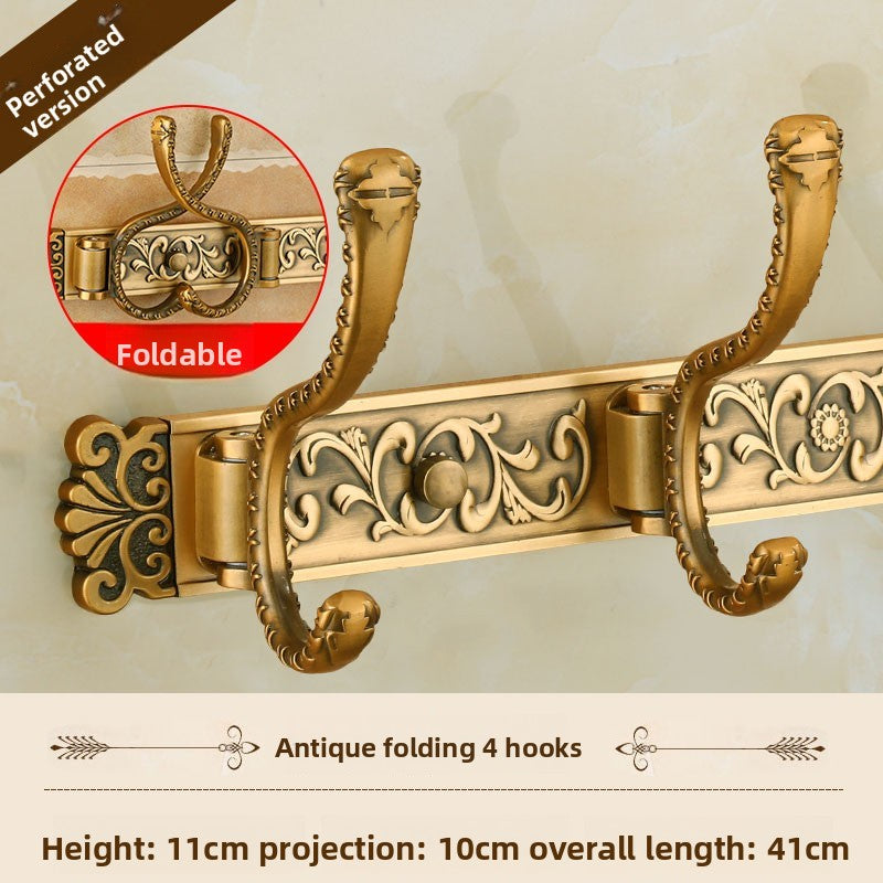 Clothes behind door hook retro wardrobe