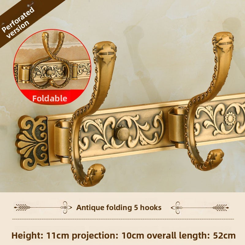 Clothes behind door hook retro wardrobe