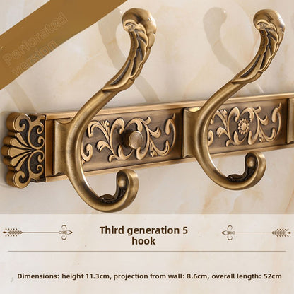 Clothes behind door hook retro wardrobe