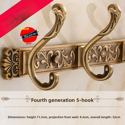 Clothes behind door hook retro wardrobe