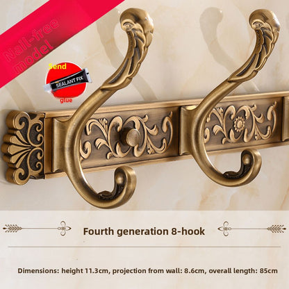 Clothes behind door hook retro wardrobe
