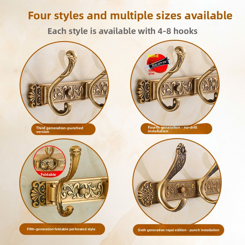 Clothes behind door hook retro wardrobe