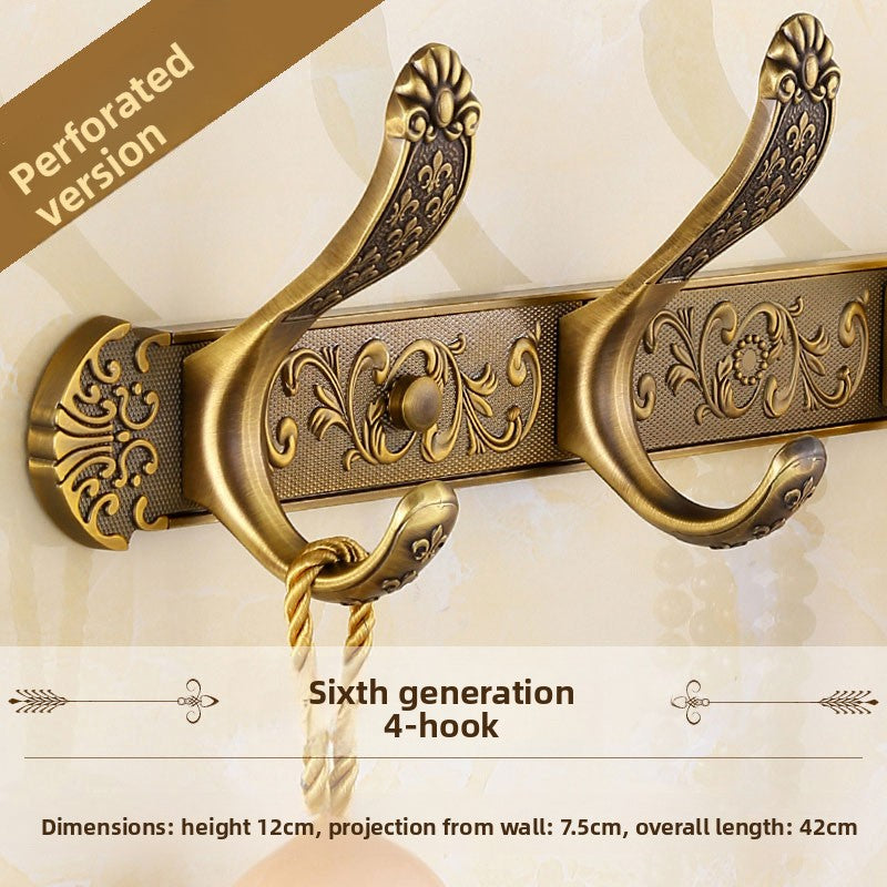 Clothes behind door hook retro wardrobe