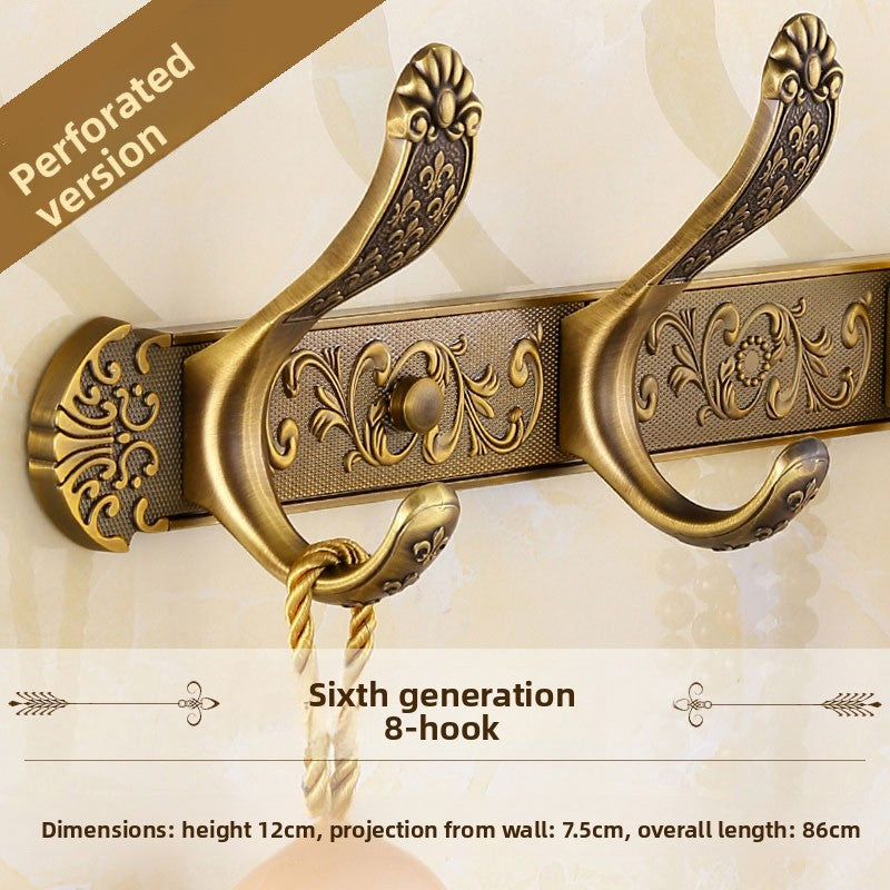 Clothes behind door hook retro wardrobe