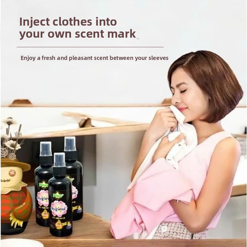 Clothing spray travel outfit