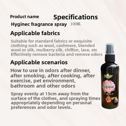 Clothing spray travel outfit