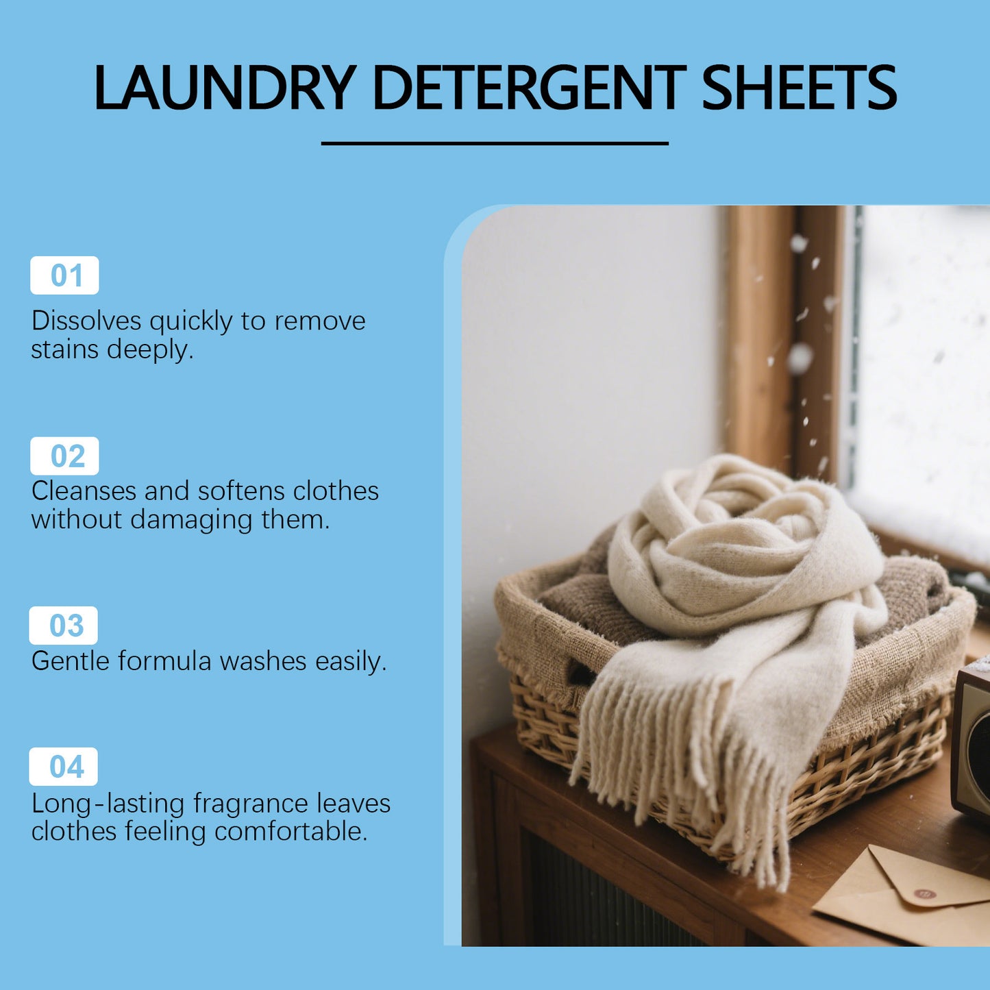 Clothing Washing Tablets for Stain Removal and Fabric Care