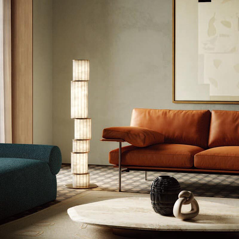 Cloud Marble Floor Lamp, Light Luxury