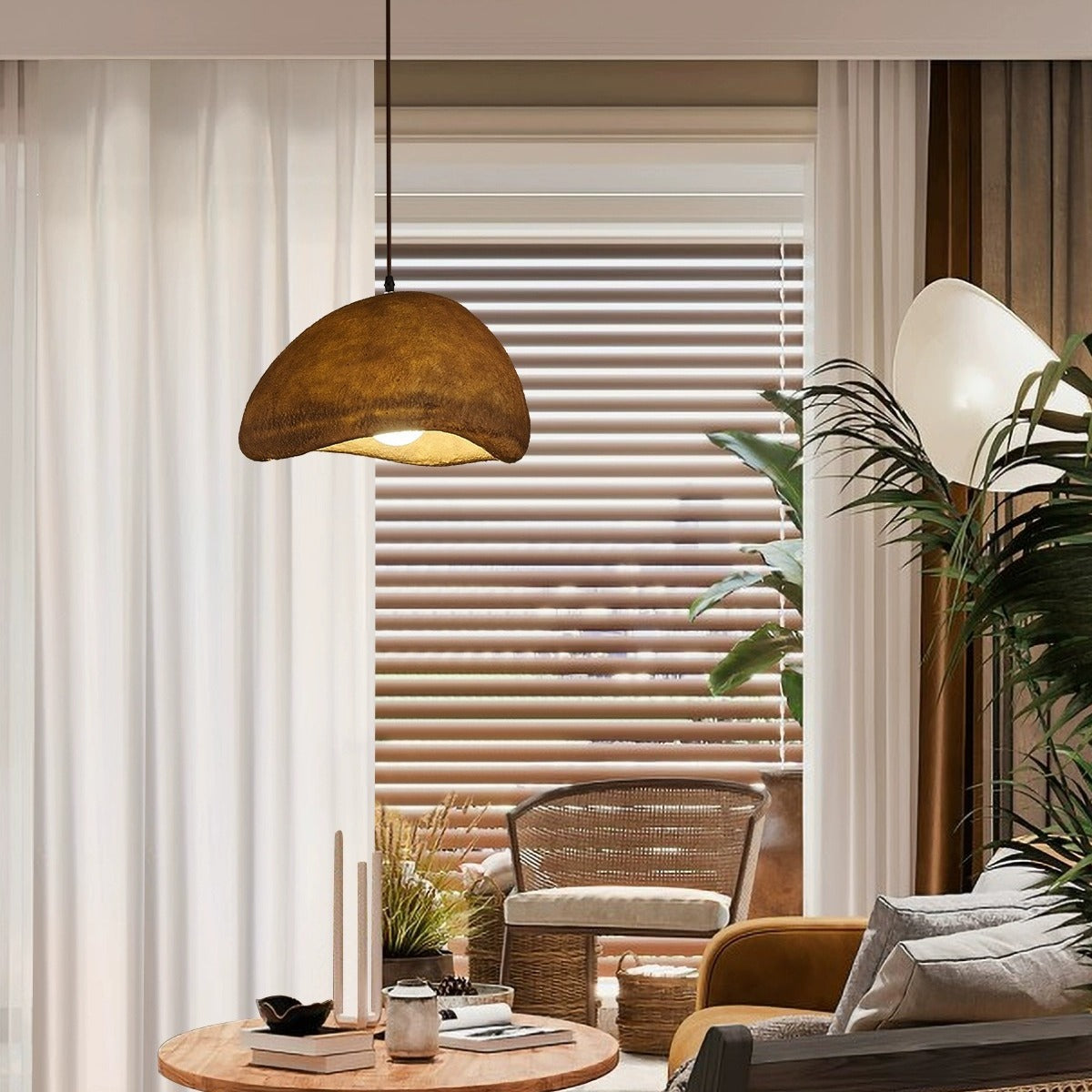 Cloud Pendant Light Wabi-Sabi Style Adjustable Dimmable