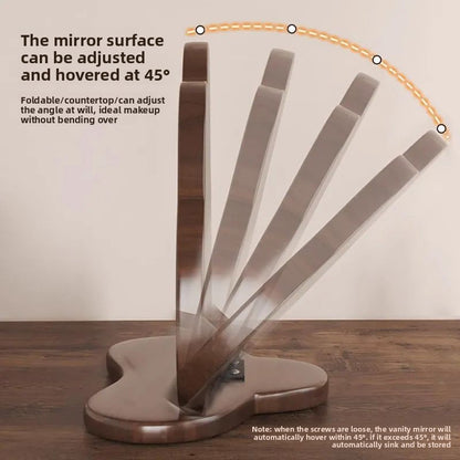 Cloud-shaped Makeup Mirror Dressing Table