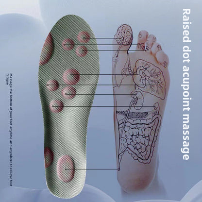 Cloud-shaped massage insoles